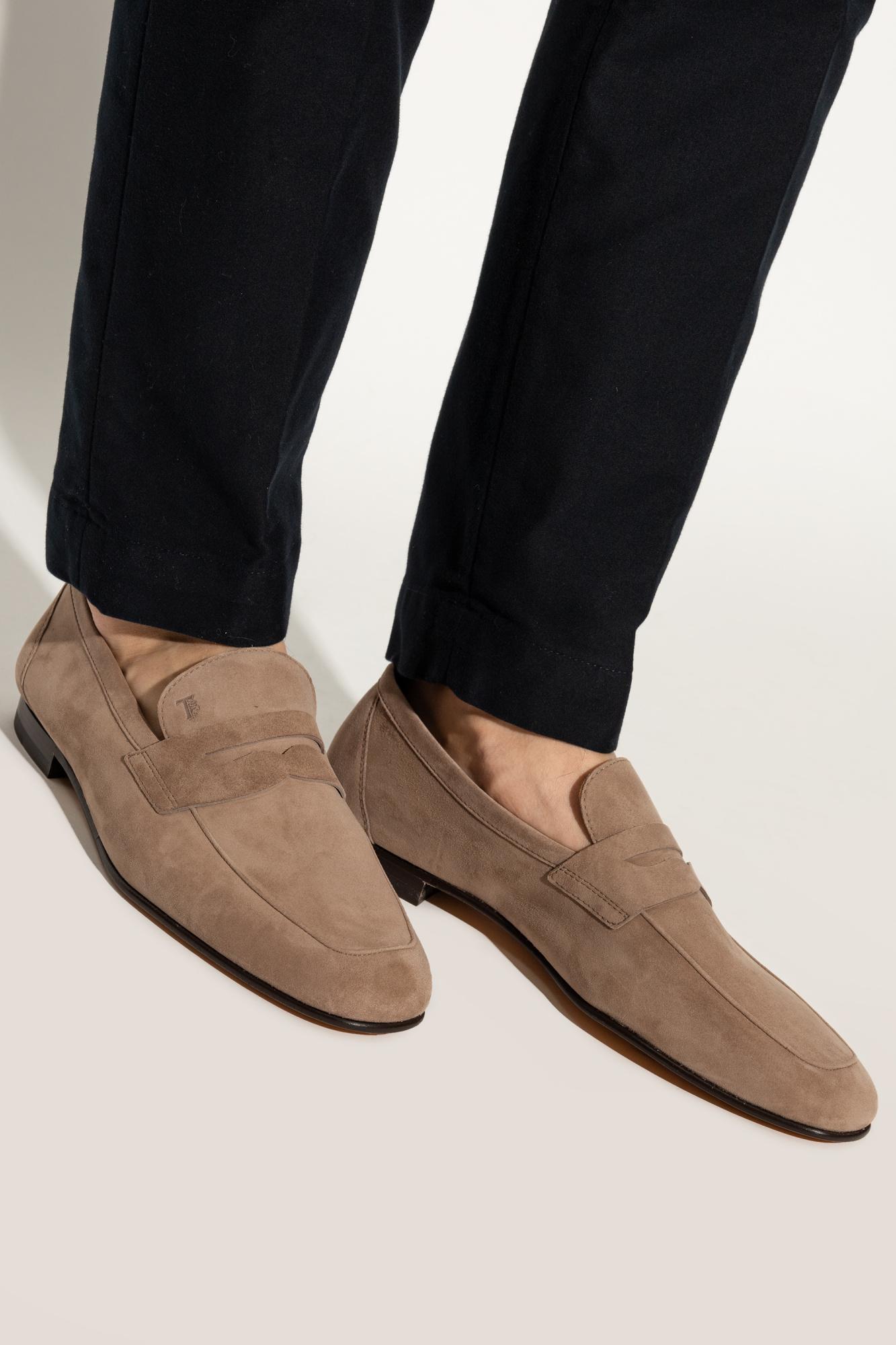 【TOD'S】SUEDE LOAFERS Man BLUE Loafers in Suede XXM02E0EC60OA69MU801 | Tods
